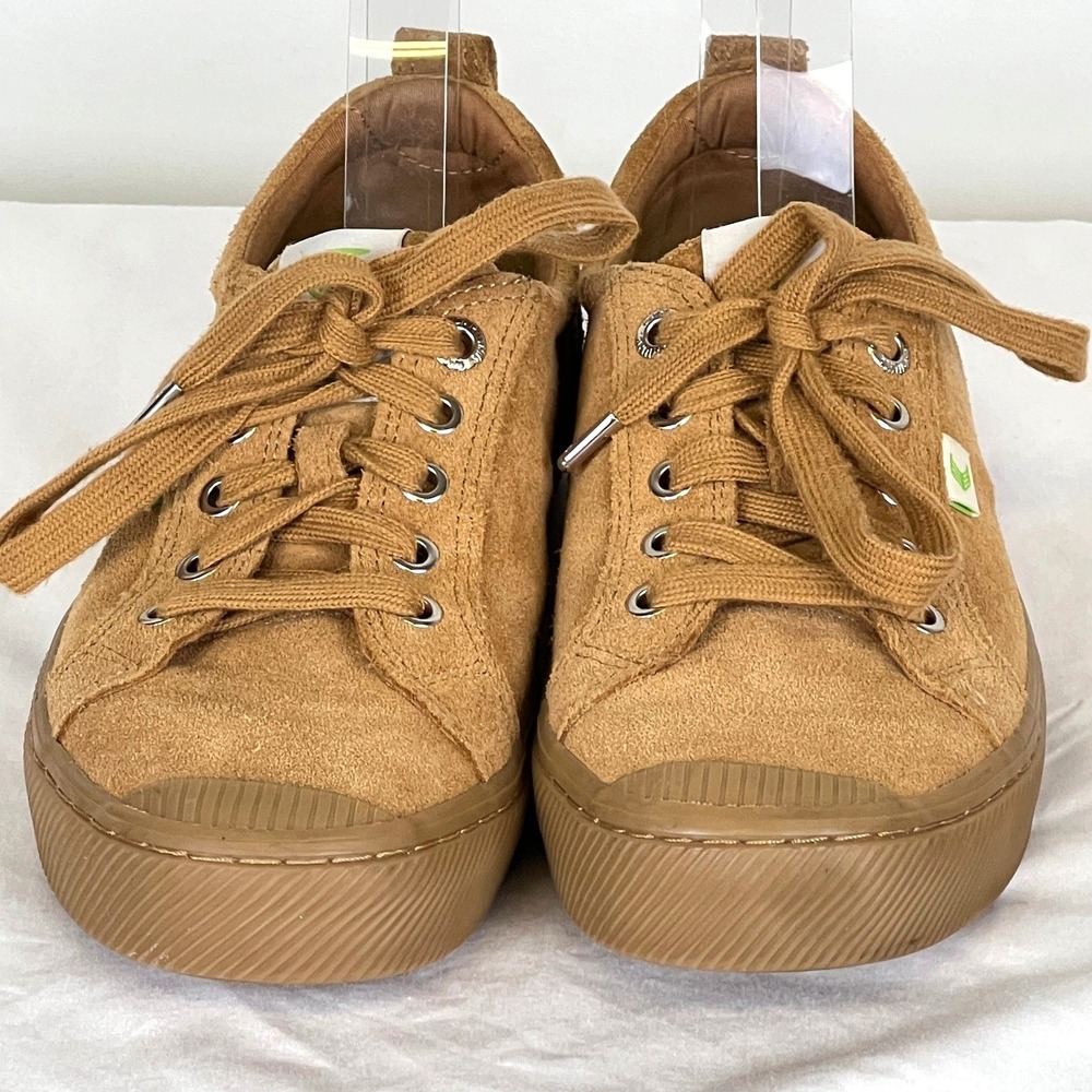 Cariuma Womens 8 Brown Suede Low Top Lace Up Sneakers‎ Shoes Men 6.5